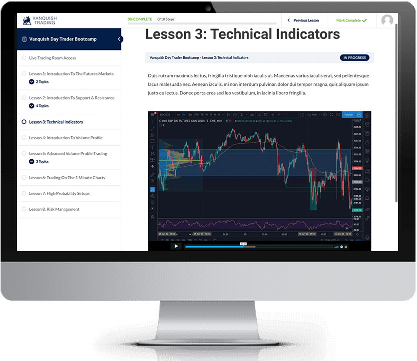 Vanquish Trading Learning Platform